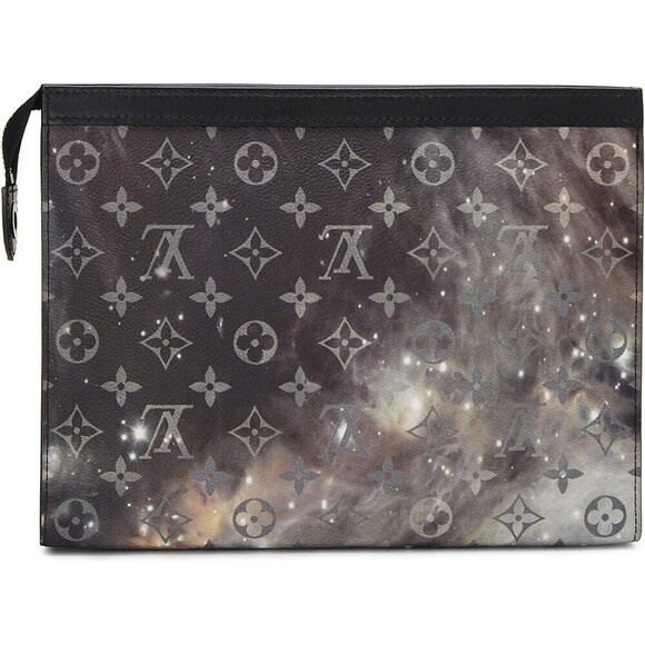 LOUIS Vuitton Black Monogram Galaxy Pochette Voyage MM